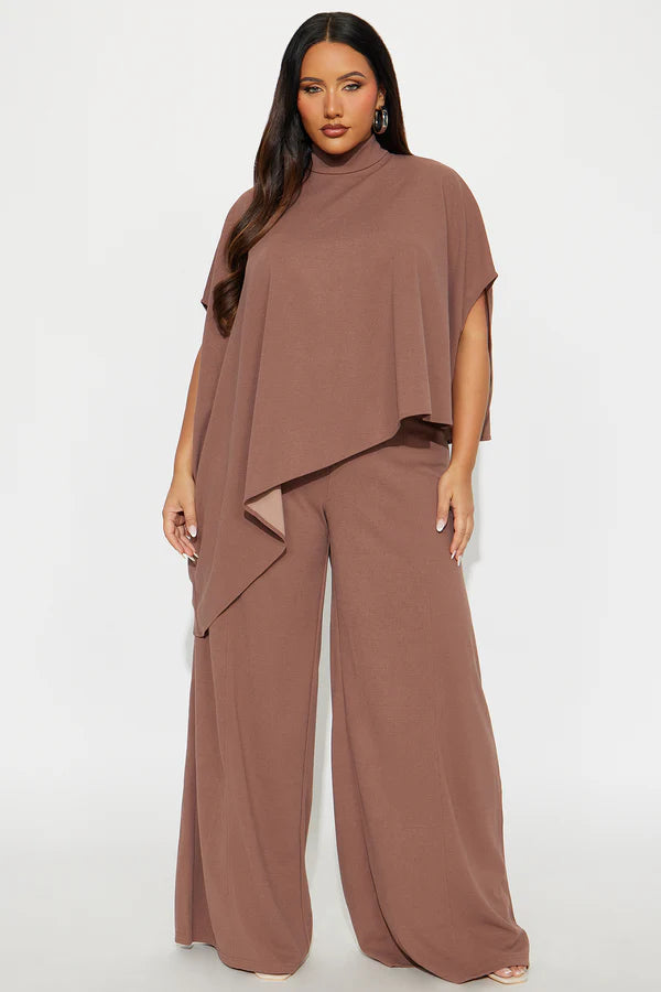 🤎 Coordinato elegante dal design drappeggiato