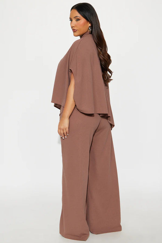 🤎 Coordinato elegante dal design drappeggiato
