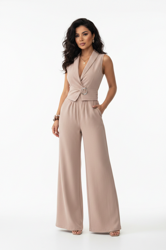 Set  Donna Estate 🌸 – Top Bandeau e Pantaloni Larghi Eleganti
